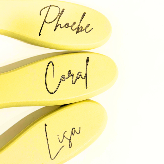 customised hair brush. Engraved hair brush