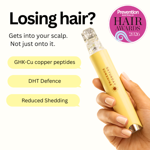 hair growth serum in a micro dermal roller applicator 